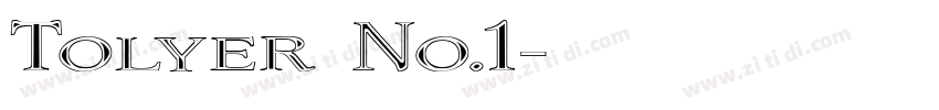 Tolyer No.1字体转换